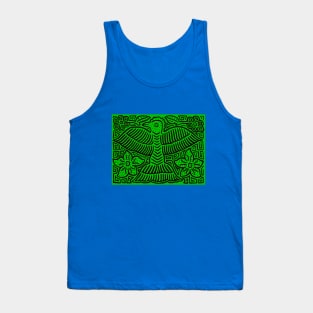 San Blas Island Pajaro - Green Tank Top